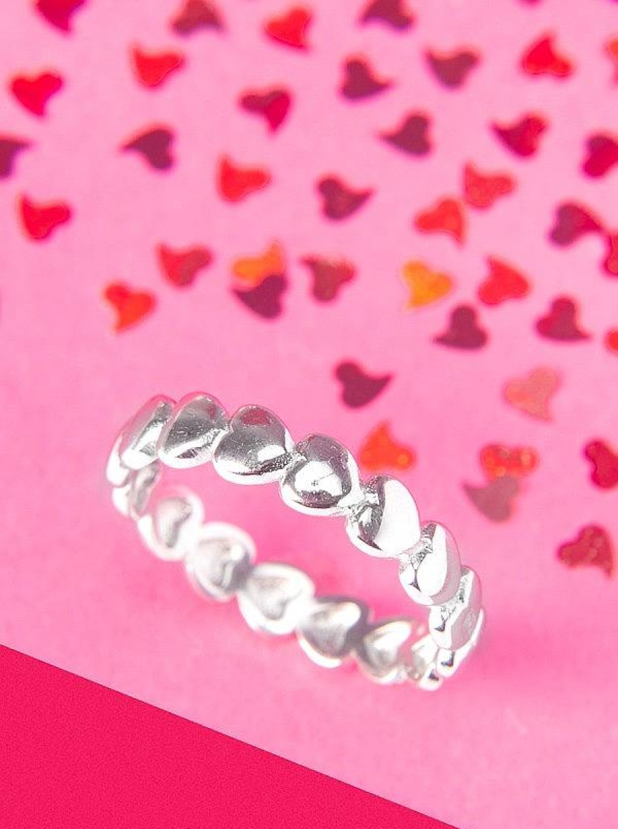 Chiguagua | Anillo Mini Hearts Plata