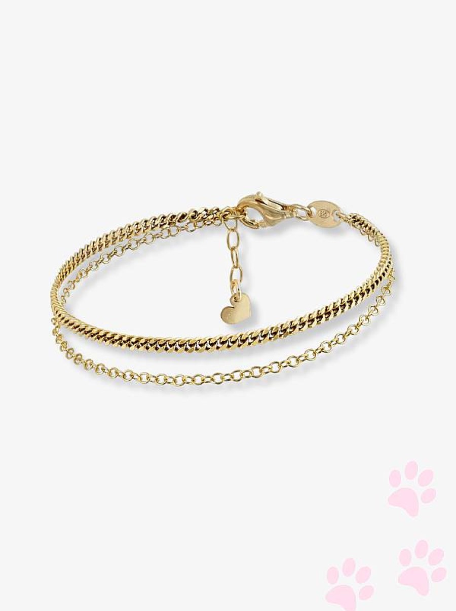 Chiguagua | Pulsera Doble Cadena Gold