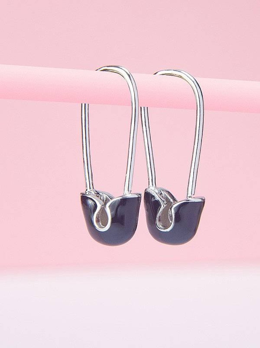 Chiguagua | Pendientes Imperdibles Silver Black