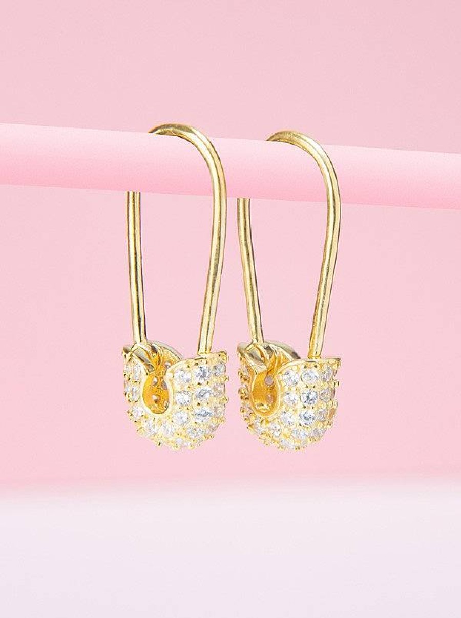 Chiguagua | Pendientes Imperdibles Gold Brillo